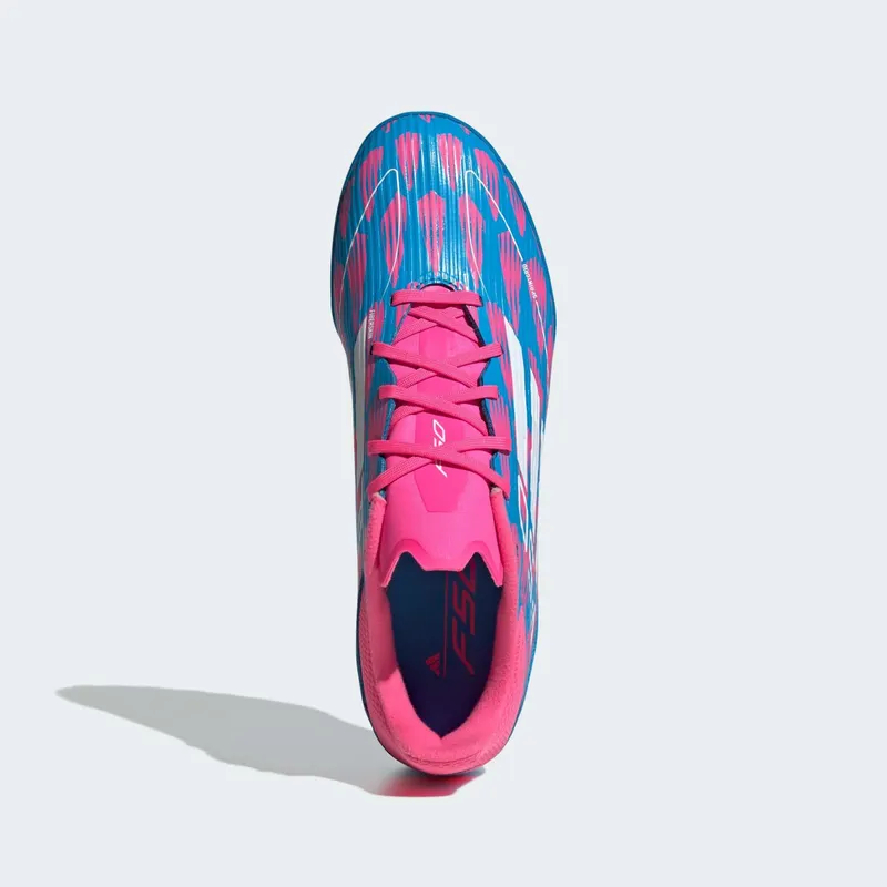 adidas F50 League Turf Solar Blue Cloud White Solar Pink | IF1336