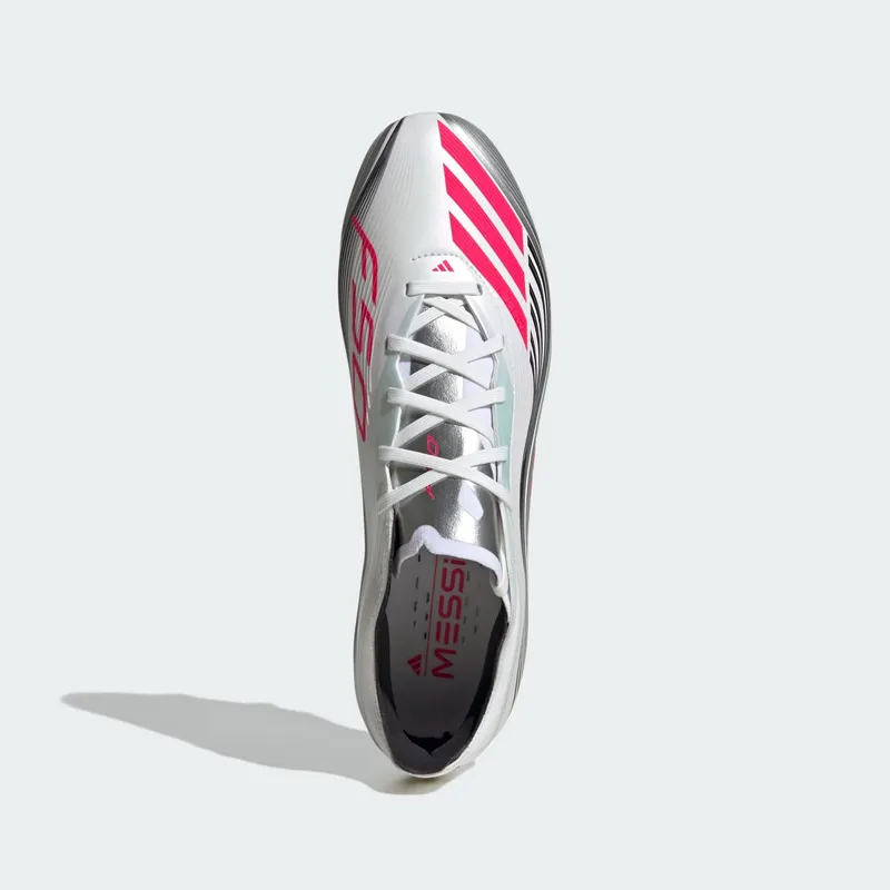 Adidas F50 Pro FG Messi “Prestig10 Pack” “Cloud White / Lucid Red / Silver Metallic” | JP7461