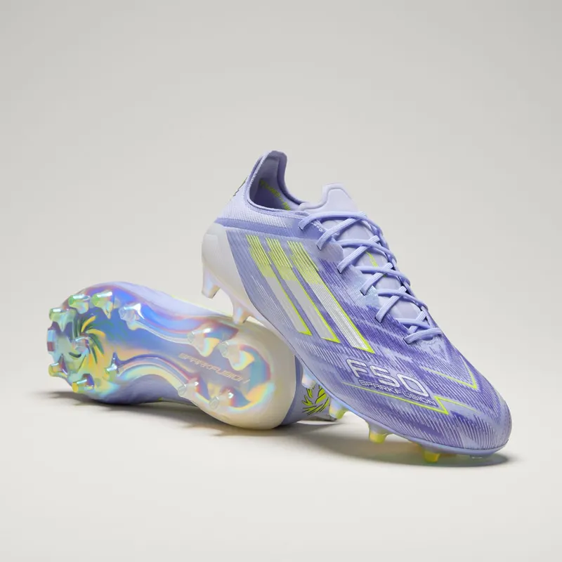 adidas F50 Sparkfusion Elite Low FG/AG Violet Tone Lucid Lemon Purple Rush | JR9225