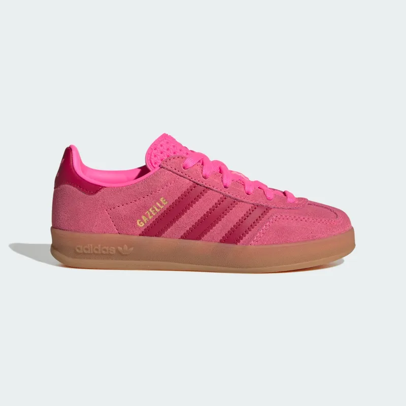 Adidas GAZELLE INDOOR SCHOENEN Lucid Pink / Team Victory Red / Gold Metallic | KJ2301