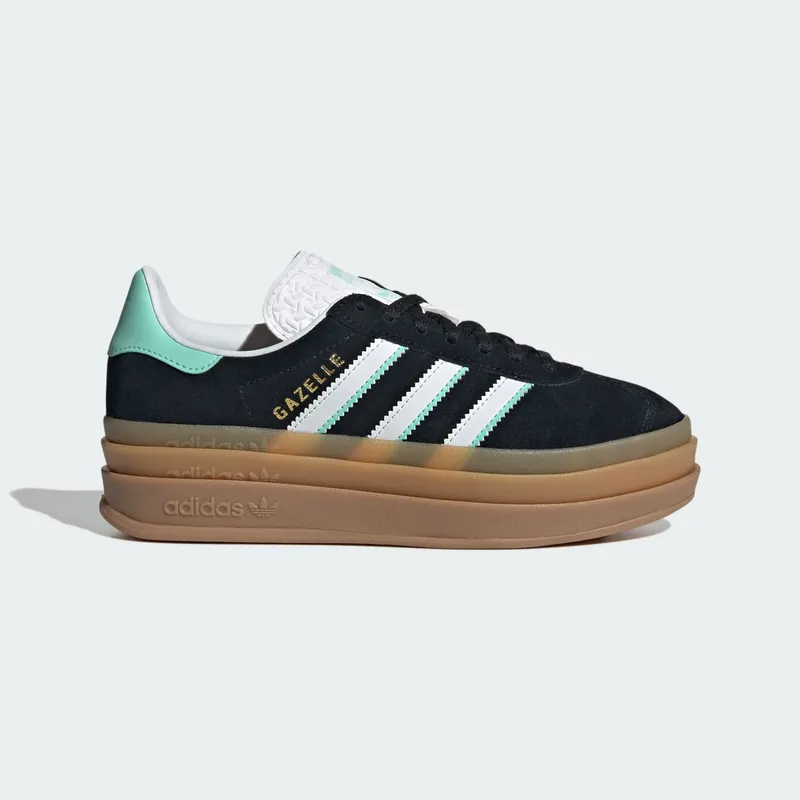 adidas Gazelle Bold Black White Mint Gum “Core Black / Cloud White / Gum” | IH6456