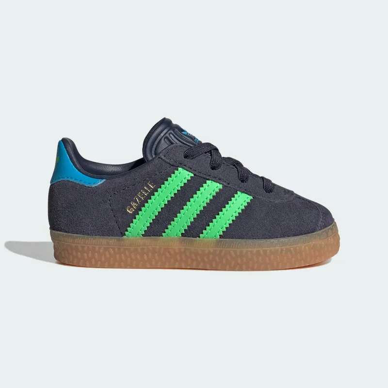 adidas Gazelle Comfort Closure Shadow Navy Screaming Green “Shadow Navy / Screaming Green / Lucid Aquamarine” | IH6476