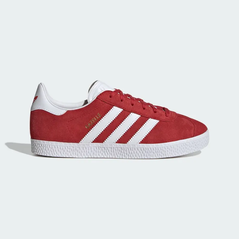 Adidas Gazelle GS “Cloud White” “Better Scarlet / Cloud White / Gold Metallic” | IF9804