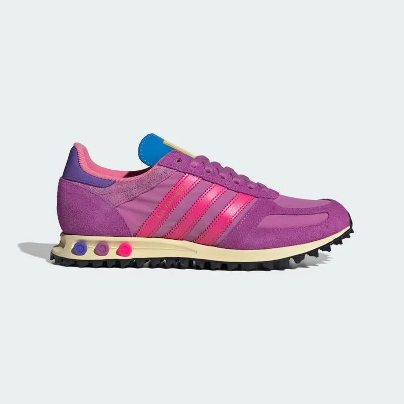 Sneaker Politics x adidas LA Trainer “Semi Pulse Lilac / Shock Pink / Purple Burst” | KJ0450