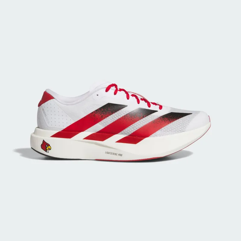 Adidas Adizero EVO SL “NCAA – Louisville Cardinals” “Cloud White / Team Power Red / Core Black” | JQ4567
