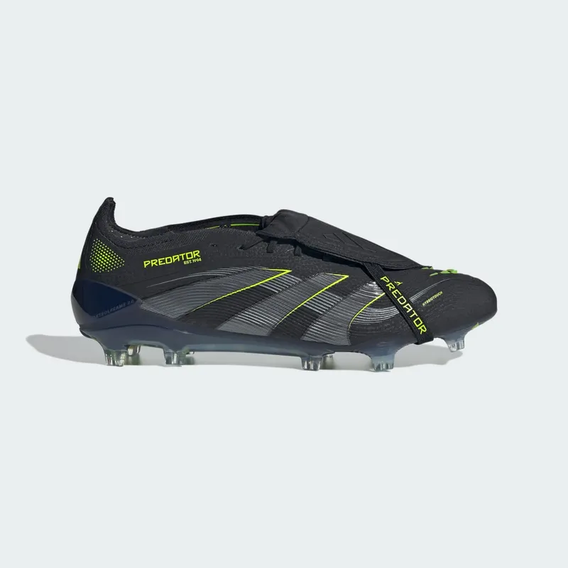 adidas Predator Elite Foldover Tongue FG Electric Stealth Pack “Core Black / Carbon / Lucid Lemon” | JI1096