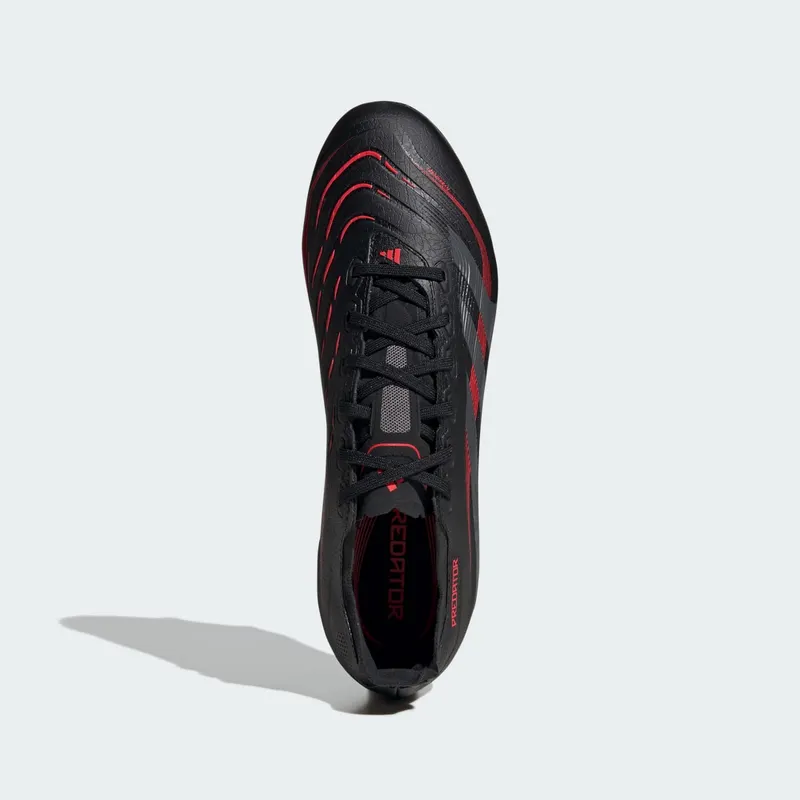 Adidas Predator League FG/MG “Stealth Victory Pack” “Core Black / Grey Four / Lucid Red” | ID1328