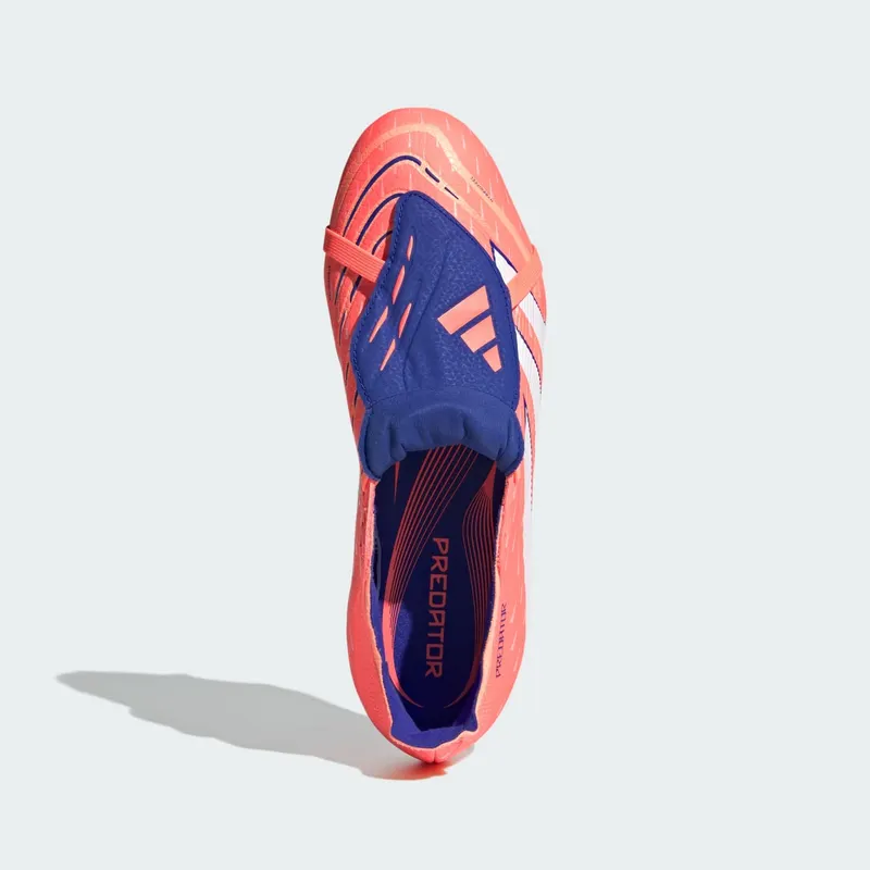 Adidas Predator League Fold-Over Tongue FG/MG “Signal Coral / Cloud White / Beam Orange” | JI1112
