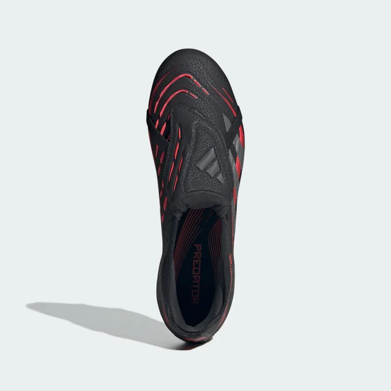adidas Predator Pro Fold-Over Tongue FG Stealth Victory Pack “Core Black / Grey Four / Lucid Red” | JR3108