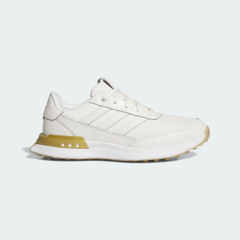 adidas S2G 24 Leather Spikeless Golf Off White Gold Metallic Gum | JI4038
