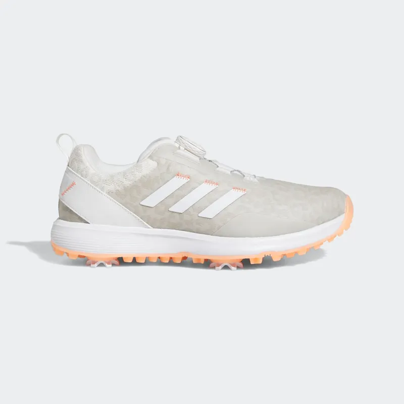adidas S2G BOA Spiked Golf Cloud White Coral Fusion “Cloud White / Cloud White / Coral Fusion” | GV9434