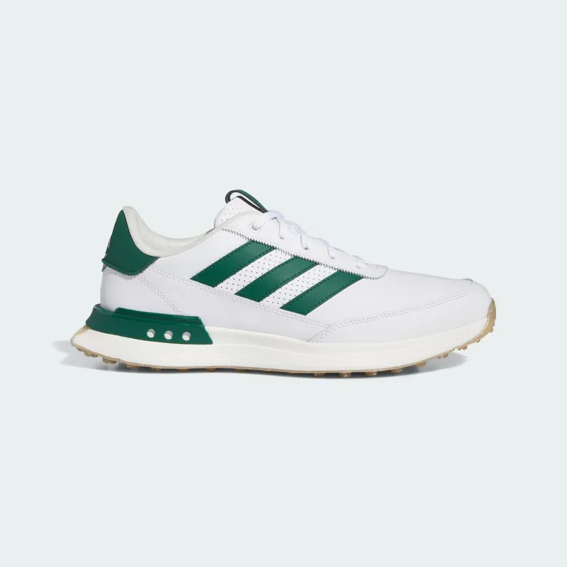adidas S2G Spikeless Leather 24 Golf Cloud White Collegiate Green Gum | IF0299