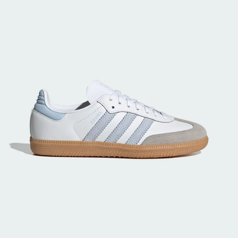 Adidas Samba OG GS “White Crystal Sky Gum” “Cloud White / Crystal Sky / Gum” | JQ2019