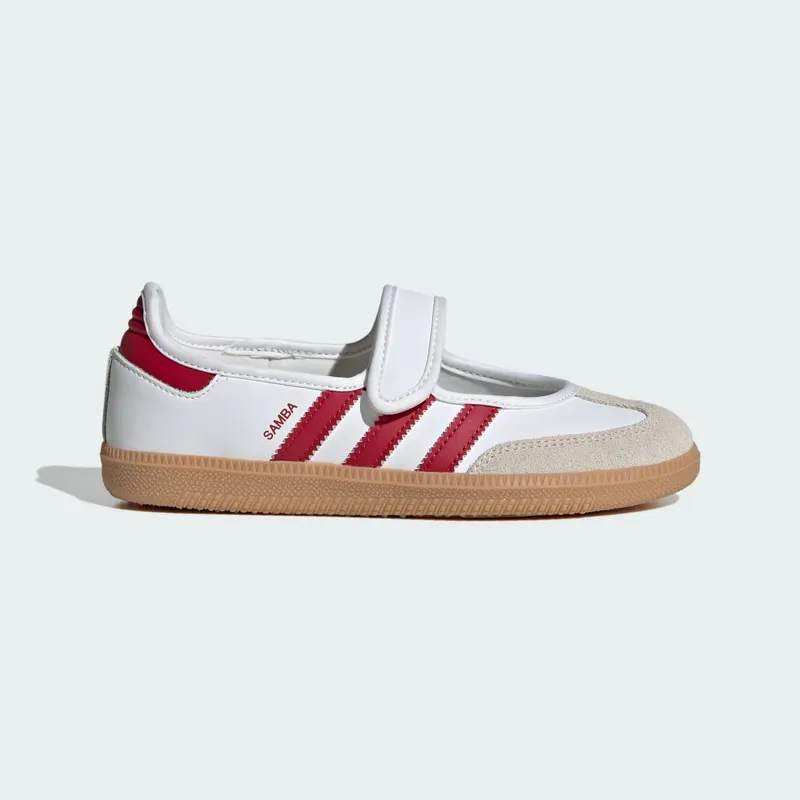 Adidas Samba Jane Kids Cloud White / Team Victory Red / Gum | KJ2658