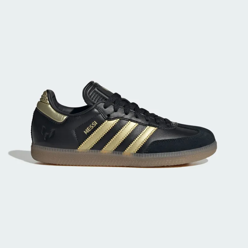 Adidas Samba Indoor GS “Gold Metallic / Gum” “Core Black / Gold Metallic / Gum” | JR6349
