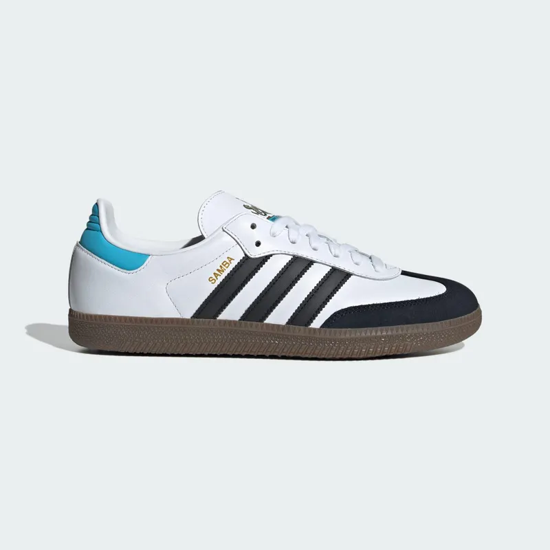 Adidas Samba “Newcastle United – Home Kit” “Cloud White / Core Black / Sky Rush” | JQ4044