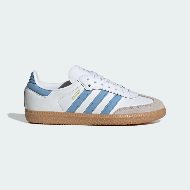adidas Samba OG White Ash Blue “Cloud White / Ash Blue / Gum” | JQ2832