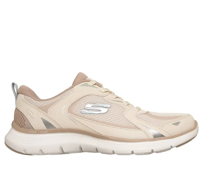 Skechers Flex Appeal 5.0 – Retro Rush Sneaker Natuurlijk | 150219_NAT