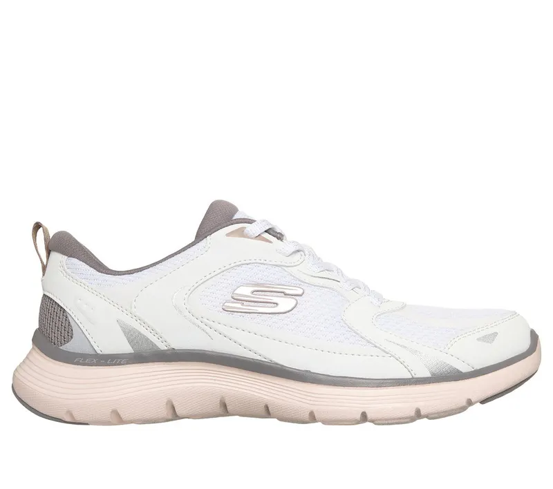 Skechers Flex Appeal 5.0 – Retro Rush Sneaker Wit | 150219_WMLT