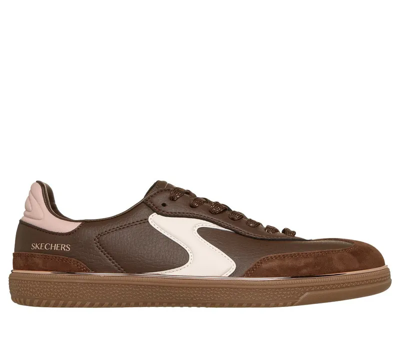 Skechers Hotshot – Living Luxe Sneaker Bruin/Roze | 185405_BRPK