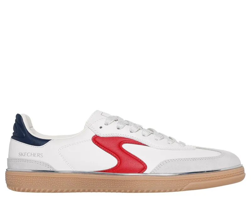 Skechers Hotshot – Living Luxe Sneaker Wit/Marine | 185405_WNVR