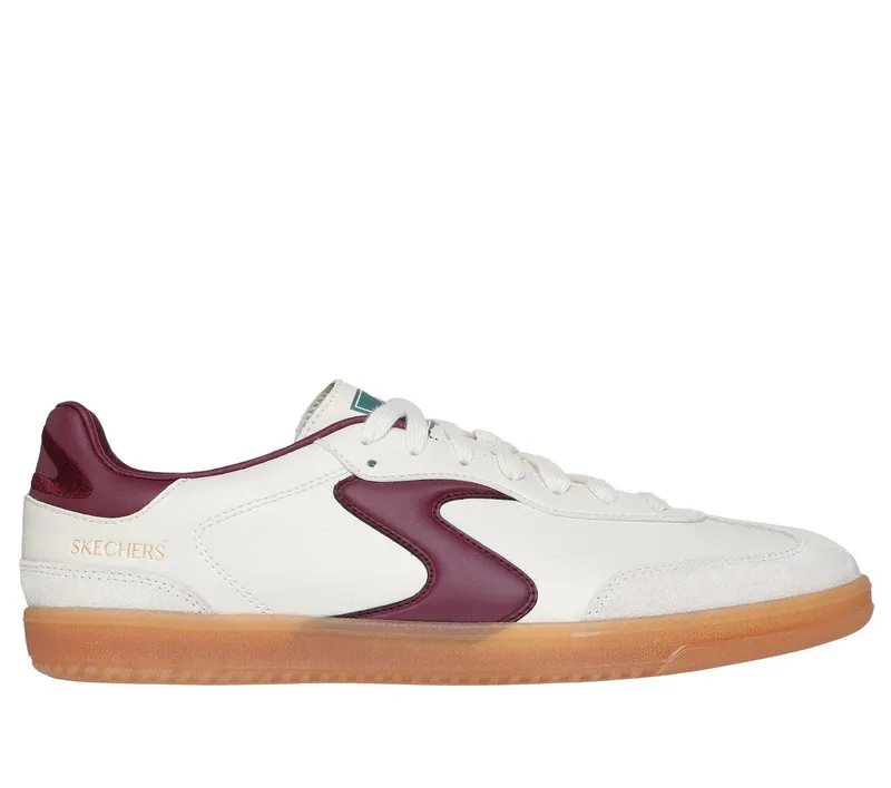 Skechers Hotshot – Pyke Sneaker Natuurlijk/Bourgondië | 254150_NTBG