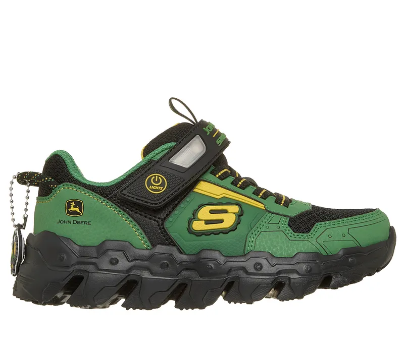 Skechers John Deere: Mega-Flex Lite – Dozer-Brights Sneaker Grijs/Zwart | 407097C_GRBK