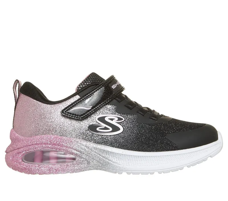 Skechers Microspec Max Advance – Glitz Gala Sneaker Zwart/Roos Goud | 303859L_BKRG