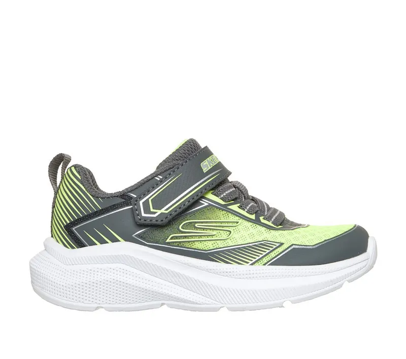 Skechers Microspec Velocity – Grid-Drift Sneaker Houtskool/Geel | 404127N_CCYL
