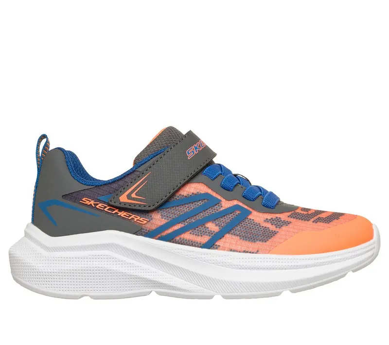 Skechers Microspec Velocity Sneaker Oranje/Houtskool | 404125L_ORCC