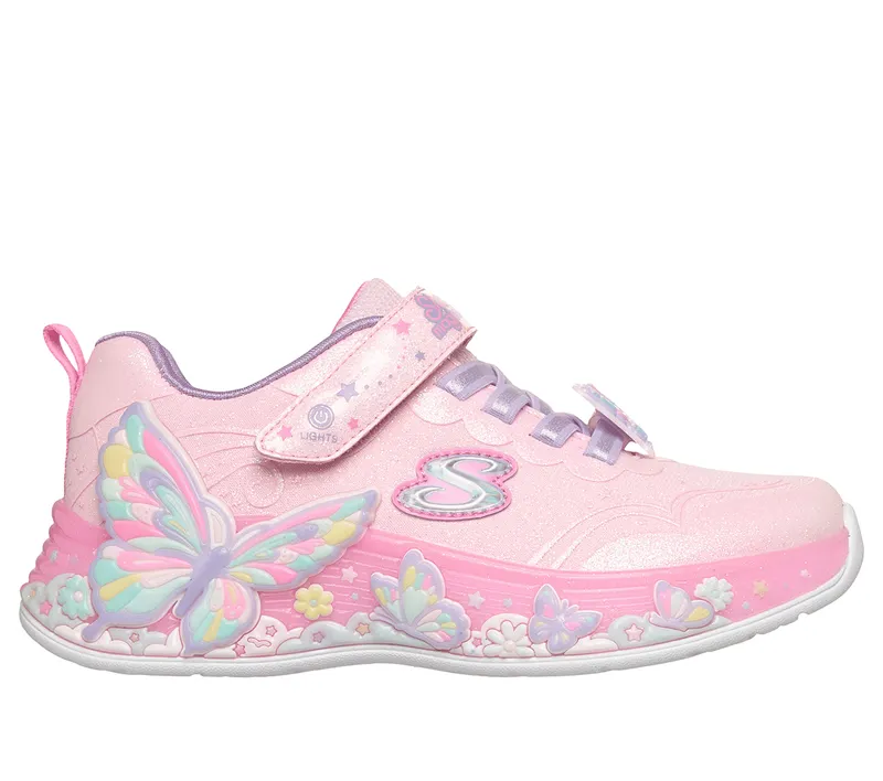 Skechers S-Lights: Butterfly Bliss Sneaker Licht Roze | 303065C_LPMT