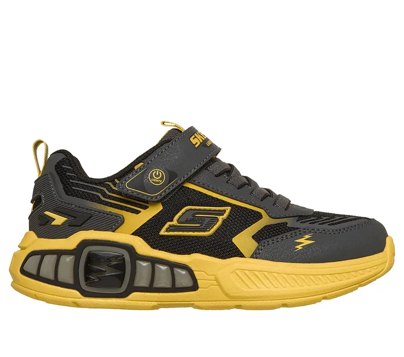 Skechers S-Lights: Light Storm 3.0 Sneaker Houtskool/Geel | 400151L_CCYL