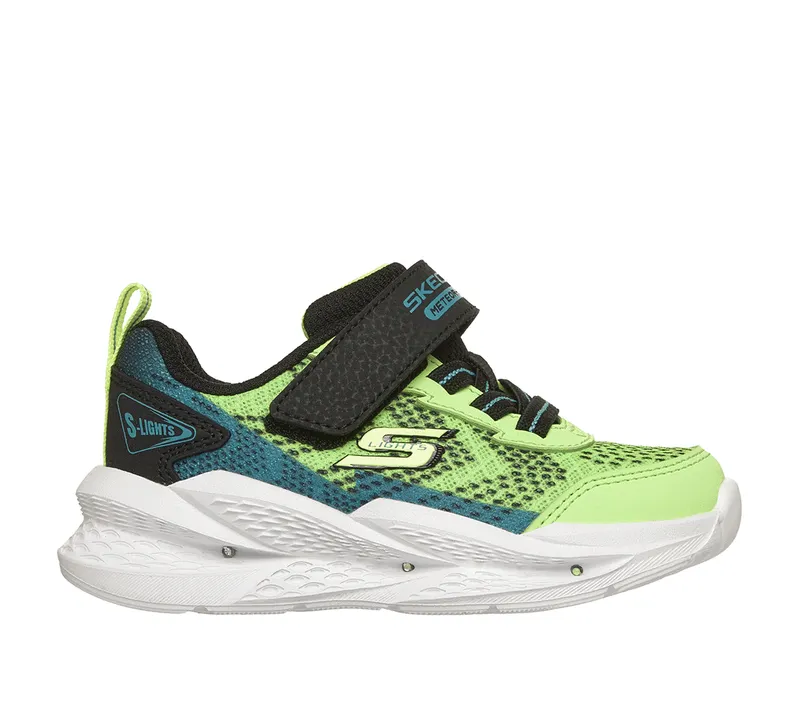 Skechers S-Lights: Meteor-Lights 2.0 Sneaker Limoen/Zwart | 401490N_LMBK