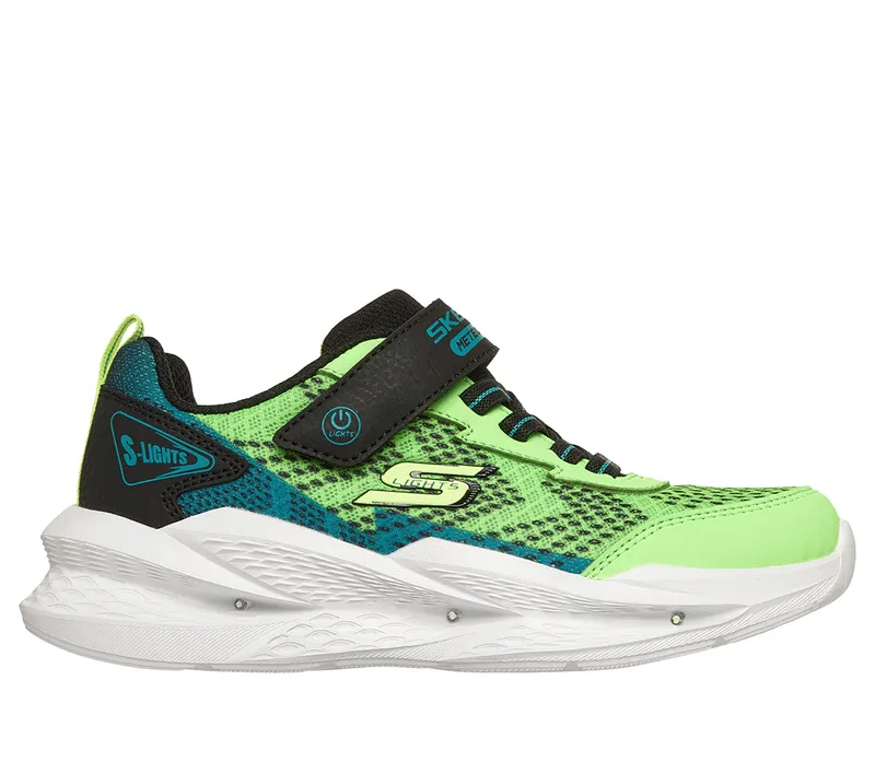 Skechers S-Lights: Meteor-Lights 2.0 Sneaker Limoen/Zwart | 401490C_LMBK
