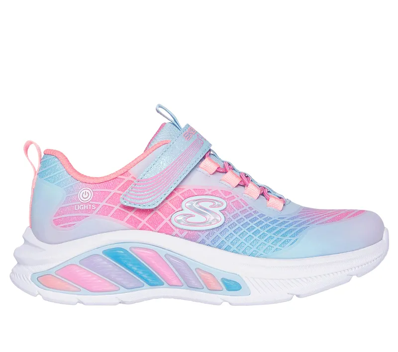 Skechers S-Lights: Rainbow Cruisers – Rainbow Reflectin Sneaker Licht Blauw | 303722L_LBMT
