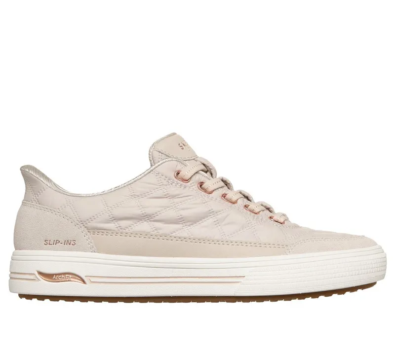 Skechers Slip-ins: Arch Fit Arcade – Cozy Fit Cuddle Steps Sneaker Gebroken Wit | 177209_OFWT