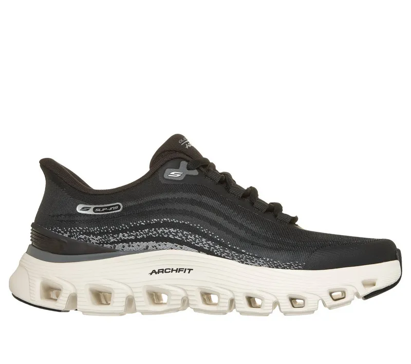 Skechers Slip-ins: Arch Fit Glide-Step Wave – Zanaro Slip-On Sneaker Zwart | 233194_BLK