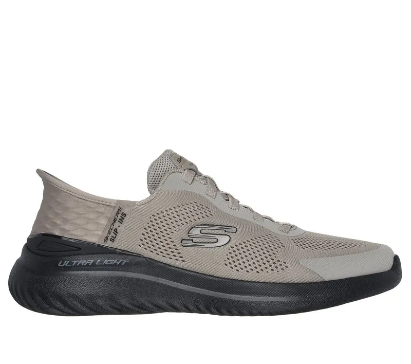 Skechers Slip-ins: Bounder 2.0 – Emerged Sneaker Taupe/Zwart | 232459_TPBK