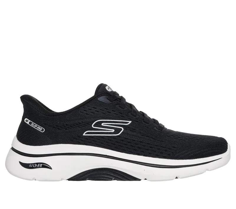 Skechers Slip-ins: GO WALK Arch Fit 2.0 – Kathy Sneaker Zwart/Wit | 125342_BKW