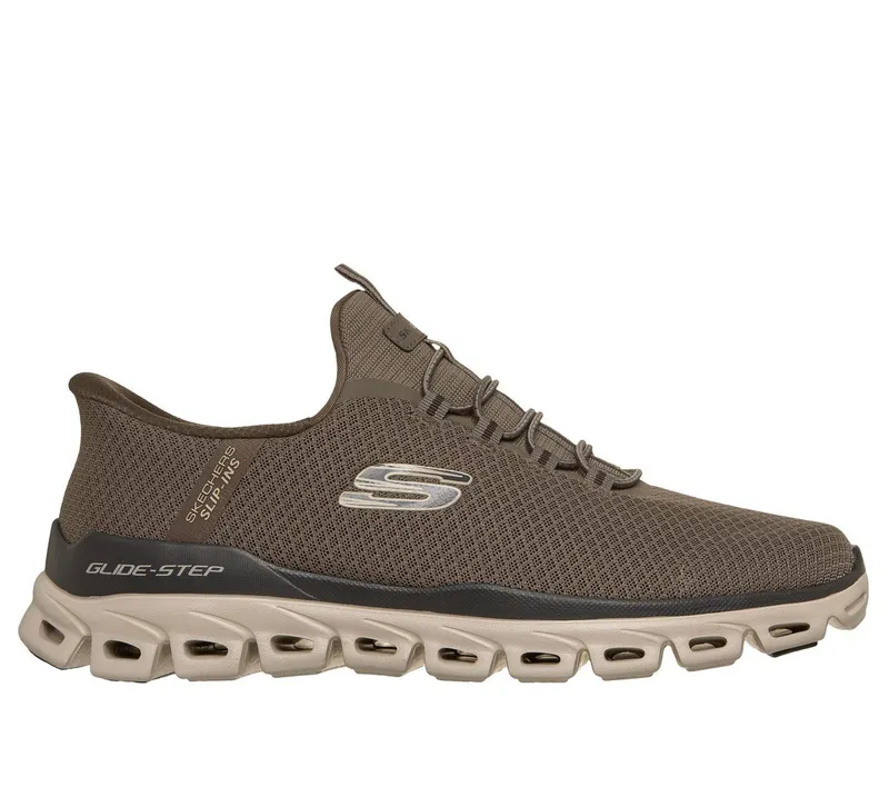 Skechers Slip-ins: Glide-Step – Noxus Sneaker Bruin/Natuurlijk | 233010_BRNT