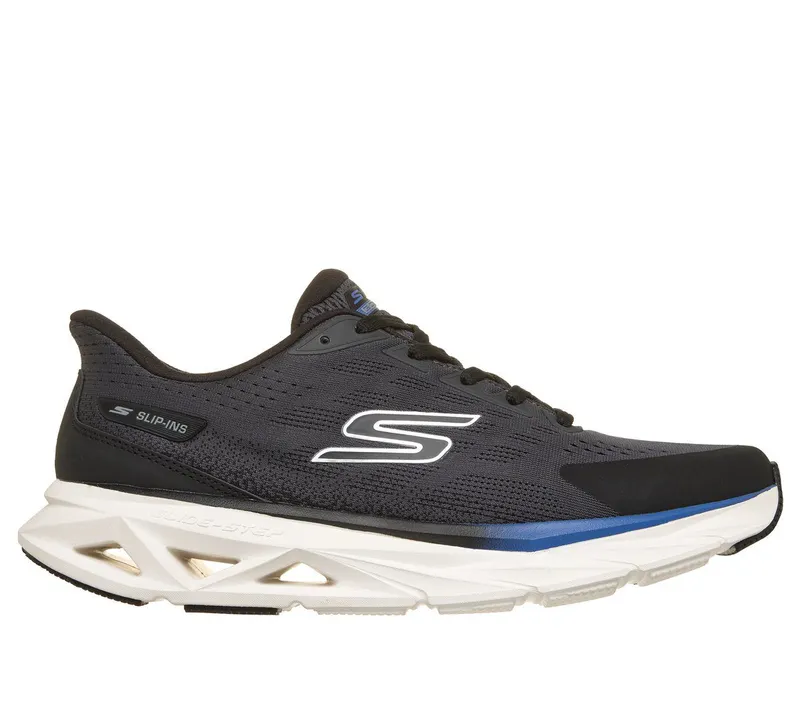 Skechers Slip-ins: Glide-Step Vortex Sneaker Zwart/Houtskool | 221040_BKCC