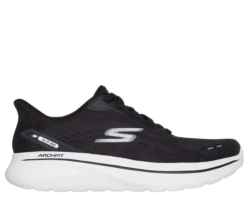 Skechers Slip-ins Relaxed Fit: GO WALK Arch Fit N-Joy – Nobend Sneaker Zwart/Wit | 217075_BKW