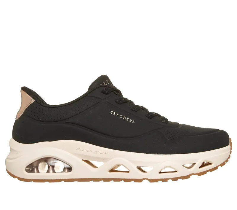 Skechers Slip-ins: UNO Glide-Step – Glide On Air Sneaker Zwart | 190113_BLK