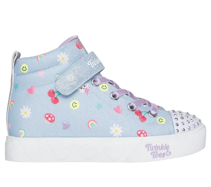 Skechers Twinkle Toes: Heart Steps – Icon Party Sneaker Licht Blauw | 314622L_LBMT