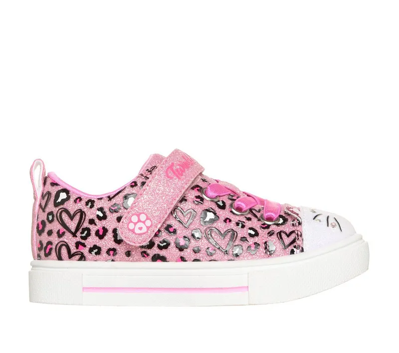 Skechers Twinkle Toes: Twinkle Sparks – Sparkle Meow Sneaker Licht Roze | 314472N_LPMT