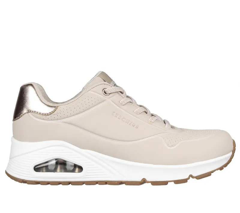 Skechers UNO – Shimmer Away Sneaker Natuurlijk | 155196_NAT