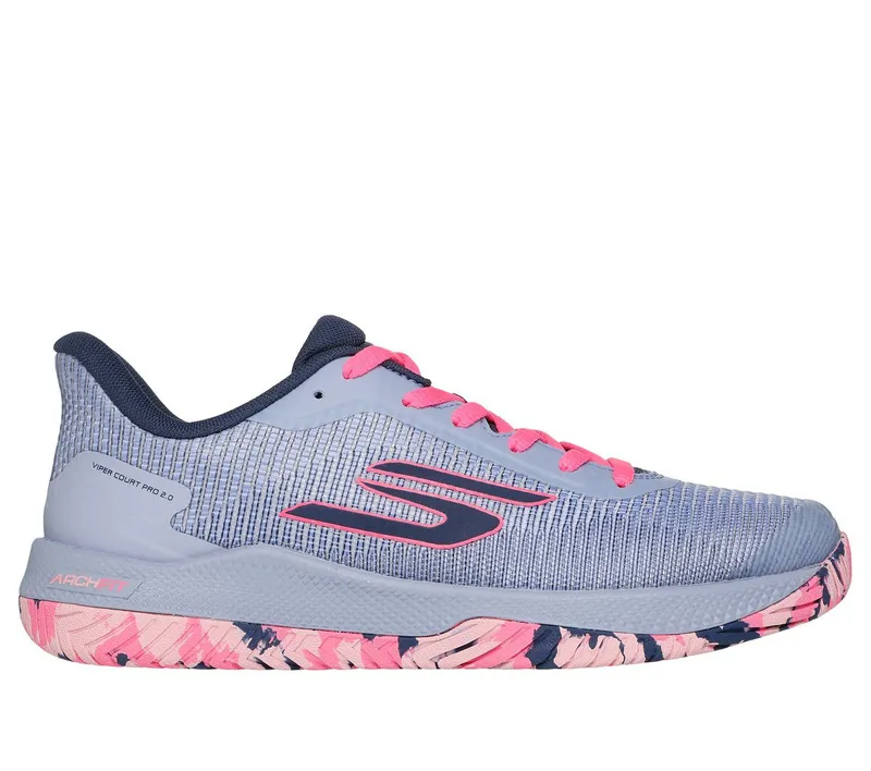 Skechers Viper Court Pro 2.0 Sneaker Grijs/Lavendel | 172109C_GYLV