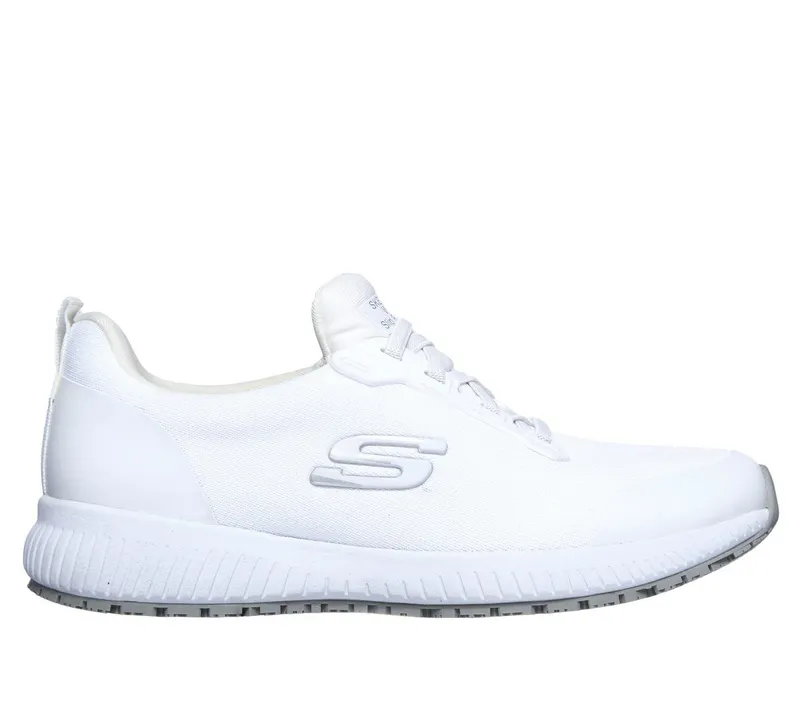Skechers Work Slip-Resistant: Squad Sneaker Wit | 77222EC_WHT
