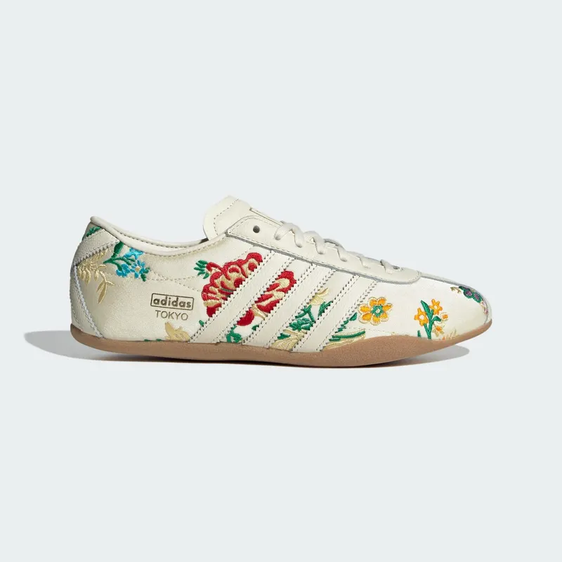 adidas Tokyo Crew White Floral Embroidery “Crew White / Gold Metallic / Gum Four” | JQ1687
