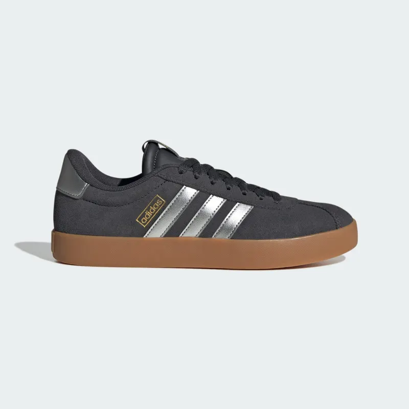 adidas VL Court 3.0 Carbon Silver Metallic Gold “Carbon / Silver Metallic / Gold Metallic” | IH6514